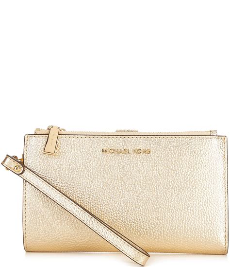 michael kors pebbled leather smartphone wristlet